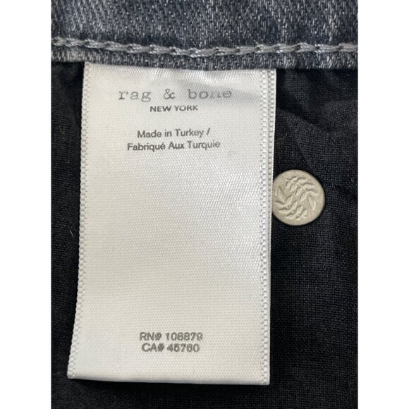 Rag & Bone Cate Mid Rise Ankle Skinny Jeans Colby Gray Size 26 Revolve $255 - Picture 15 of 16